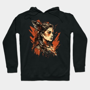 Native Indian Warrior Hoodie